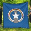 Northern Mariana Islands Flag Premium Quilt A6  Quilt